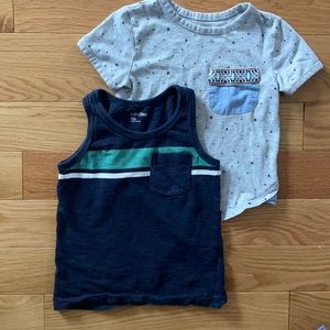 Baby Gap Tank Top and Cat&Jack T-shirt